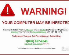 Image result for Virus Scam Pop Up