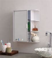 Image result for Plastic Bathroom Cabinet with Mirror