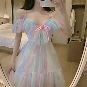 Image result for Pastel Rainbow Dress Anime