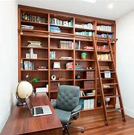 Image result for Custom Wall Bookshelves