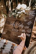 Image result for Rustic Wedding Guest Book Sign