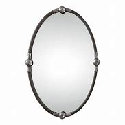 Image result for Thin Oval Black Mirror