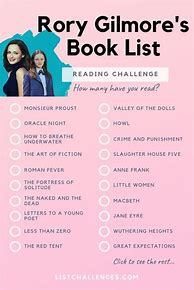 Image result for Rory Gilmore Book Challenge List