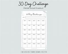 Image result for 30 Days Challenge Wall Apart