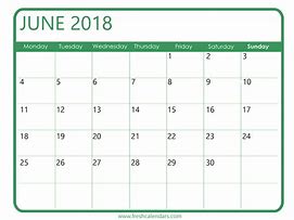 Image result for June 2018 Printable Free Templates