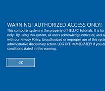 Image result for Windows Warning Message