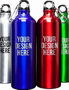 Image result for Aluminum Black Metal Finish Water Bottles