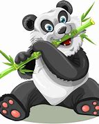 Image result for Cute Panda Eating Bamboo with No Background