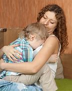 Image result for Mother Consoling Crying Baby