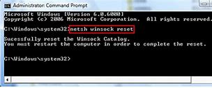 Image result for Netsh Winsock Reset Windows 10