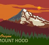 Image result for Mt. Hood Outline