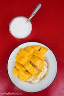 Image result for Mango Sticky Rice Thailand Street Food