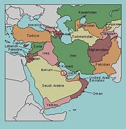 Image result for Map of Middle East Countries Labeled