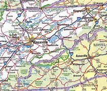 Image result for East Tennessee Counties and Cities Map
