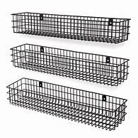 Image result for Wall Mounted Rack with Baskets