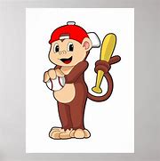 Image result for Cast Monkey with Baseball