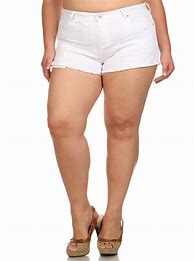 Image result for Plus Size White Shorts