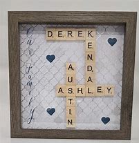 Image result for Scrabble Family Shadow Box