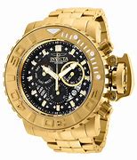 Image result for Invicta Watch Black and Gold