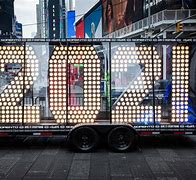 Image result for Times Square New Year Numerals