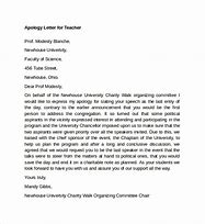 Image result for Apology Letter to My Teacher
