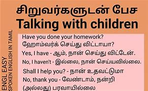 Image result for Spoken English Tamil