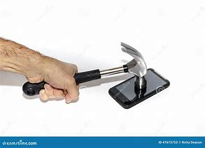 Image result for Hammer Breaking a Phone