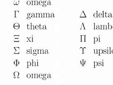 Image result for All-Greek Math Symbols