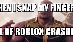 Image result for Roblox Thanos Meme