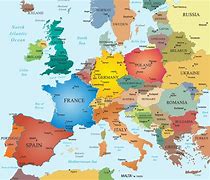 Image result for Map of Europe English