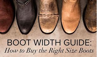 Image result for Cowboy Boot Size Width