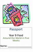 Image result for Food Passport Template