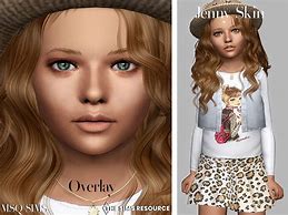Image result for Sims 4 Kids Skin Overlay