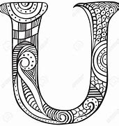 Image result for Line Drawing of the Letter U