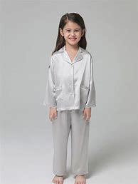 Image result for Ivory Silk Pajama Set Kids