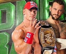 Image result for CM Punk WWE Champion John Cena vs
