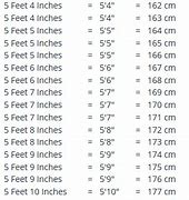 Image result for 172 Cm to Inches