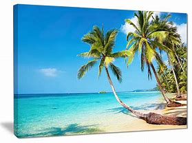 Image result for Tropical Beach Canvas Print