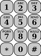 Image result for Phone Number Pad Template