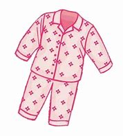 Image result for Pink Pajama Clip Art