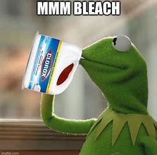 Image result for Kermit Holding Bleach