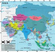Image result for Asia Map Labeled