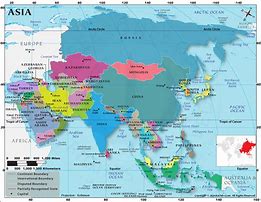 Image result for Middle East and Central Asia On World Map