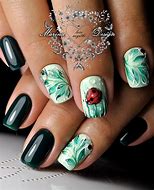 Image result for Green Color Nail Art Design