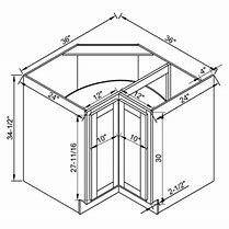 Image result for Diagram of a 36 Inch Lazy Susan