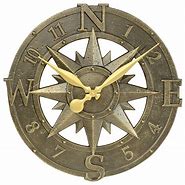 Image result for Large Outdoor Wall Clock with Compass