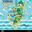 Image result for Taiwan Attractions Map
