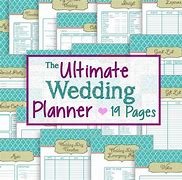 Image result for Wedding Planner Template Free Instant Download