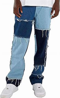 Image result for Baggy Jeans with Patches