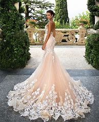 Image result for Rose Gold Bridal Dress